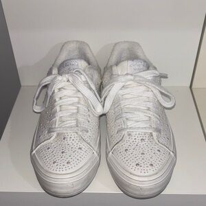 Juicy Courure White Sneakers with Rhinestone Accents